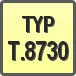 Piktogram - Typ: T.8730